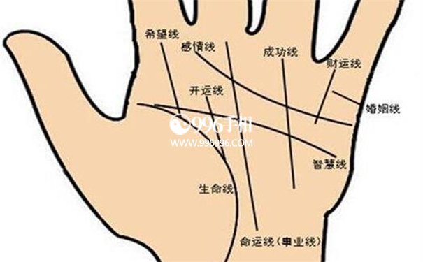 手相事业线分叉