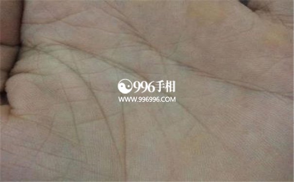 一生潦倒手相