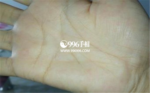 感情不顺的手相