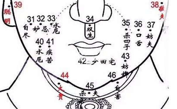 腮帮子痣相图片