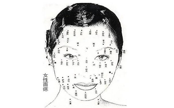 女人右眼有痣图片